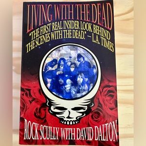 Living with the Dead by Rock Scully - Red and Black Cover